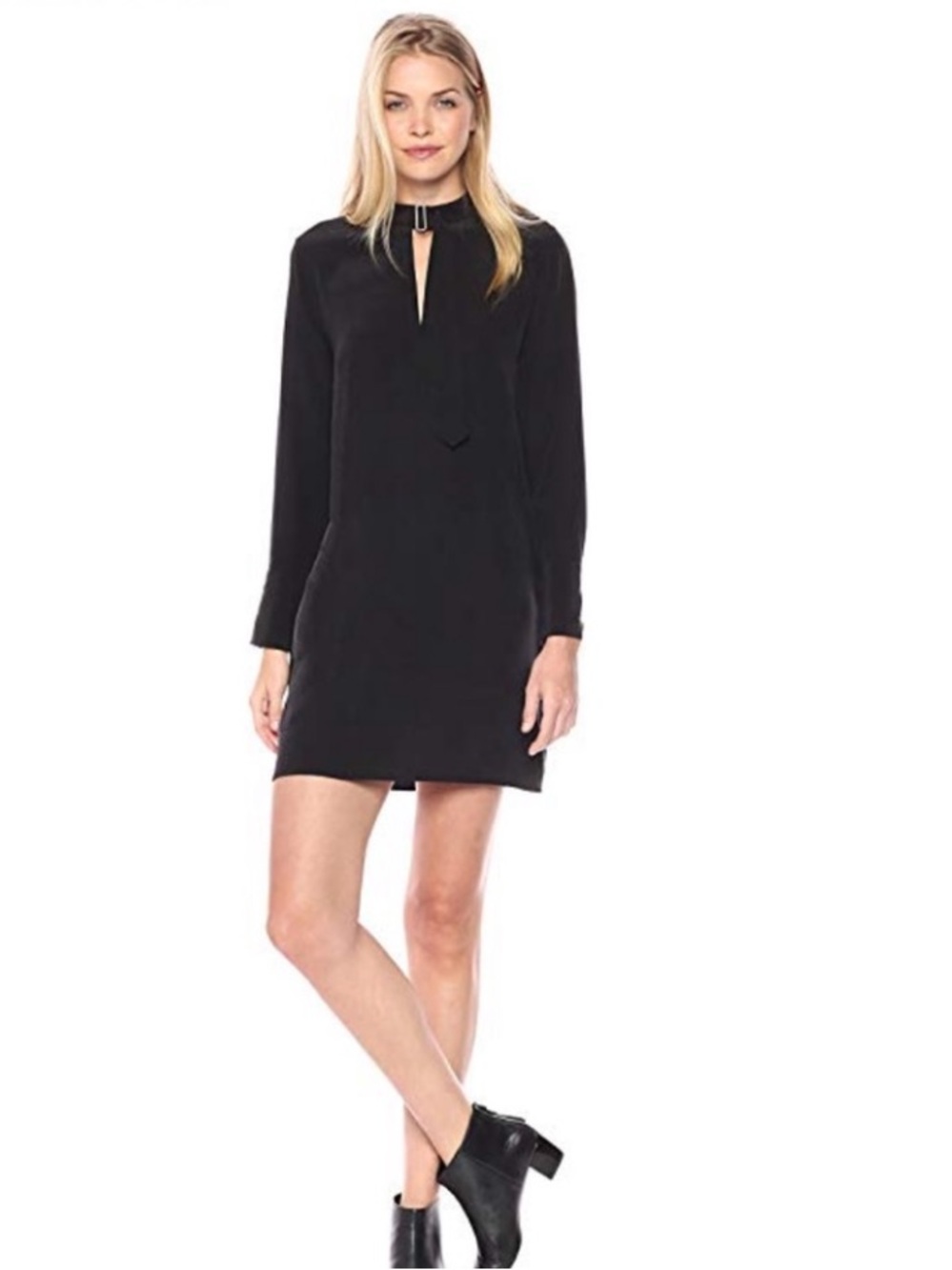Equipment Cadence 100% Silk Mini dress. Black. Size small.
